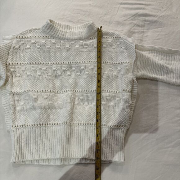 White Sweater Women's M Ana A New Approach - Picture 9 of 10